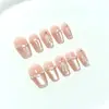 Océano Rosa Hecho a Mano Uña Portátil Ojo de Gato Zircón Marino Gema Parche de Uñas para Fototerapia Parche de Uñas Parche de Uñas