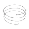 Brazalete Metálico Brillante Transfronterizo Nuevo Europeo y Americano Moda Nicho Pulsera de Brazo Abierta en Forma de Ola Decoración de Brazo Más Vendida Europea y Americana