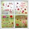 Pegatina de Refrigerador de Globo de Amor para el Día de San Valentín de Producto Nuevo Transfronterizo Pegatina de Vidrio de Ventana Decoración de Tienda del Día de San Valentín