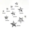 Remaches de Estrella de Cinco Puntas, Tachuelas de Estrella de Cinco Puntas Plateadas, Decoración Punk, Accesorios para Ropa y Bolsos DIY, Tachuelas de Estrella de Bronce Antiguo