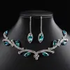 Novo Conjunto de Joias Retro de Alta Qualidade para Mulheres Colar com Pingente de Folha de Diamante e Franja Corrente de Clavícula Estilo Corte Europeu e Americano de Luxo Leve