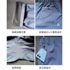 25 Calças Funcionais de Inverno para Exterior com Etiqueta Branca Triangular Branca, Largas, Forradas com Fleece, Quentes, Estilo Workwear Americano para Homens e Mulheres, Calças Casuais