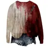 Sudadera nueva de moda de comercio exterior 2024 nueva SÓLO ESTOY BIEN suéter con capucha rojo de arte graffiti