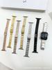 Adequado para Apple Watch iwatch 1-7 Geração Starlight Color A Pulseira de metal em aço inoxidável Pulseira Spot