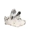 Racimo de cristal blanco natural, cristal en bruto para decoración del hogar, manualidades, adornos desmagnetizadores de cristal para escritorio, venta al por mayor