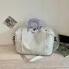 Bolsa de viagem de grande capacidade para viagens curtas, adequada para bagagem de mão, leve e fácil de transportar, pode ser usada como bolsa de mão ou bolsa de ombro, ideal para equipamentos de academia e viagens curtas