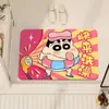 Alfombra de Piso para Baño de Dibujos Animados Crayon Shin-Chan, Absorbente de Agua, Antideslizante, Secado Rápido, Alfombrilla Suave de Diatomeas para Pies, Alfombra para Baño del Hogar