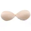 Sutiã adesivo sem alças, invisível e sem costura, com almofada push-up respirável, sutiã de silicone especial anti-expansão para seios grandes e vestidos de noiva