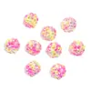 Nuevas Cuentas Creativas de Bola de Diamante de Resina Accesorios para Joyería DIY Cuentas de Bola de Diamante de 20 mm Cuenta Suelta Cuenta para Llavero Pluma con Cuenta