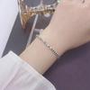 Pulsera de Plata Rota Femenina Masculina Plata 99 Collar de Plata Rota Cuentas Dispersas Diseño de Nicho Pulsera de Plata Plata Rota Varias Cuerdas de Mano