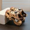 Sandalias Deportivas para Niños 2025 Primavera y Verano Nuevo Estilo Sandalias con Puntera Descubierta para Niñas Zapatos de Malla Zapatos Casuales de Playa para Niños