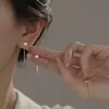 Exquisitos y Compactos Pendientes en Forma de Corazón para Mujer, Estilo Coreano Simple de Nicho, Elegantes Accesorios para Orejas con Forma de Corazón para el Viaje Diario, Nuevos al por Mayor