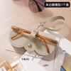 Bolsa de gafas de sol de PU, estuche portátil para gafas, funda protectora para gafas, bonito clip para gafas, bolso sencillo para gafas de mujer