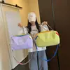 Nueva Bolsa de Gimnasio para Exteriores Dopamina Color-Block con Compartimento Separado para Zapatos, Bolso de Equipaje de Viaje Cruzado, Bolsa de Yoga Ligera y Moderna