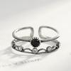 Anillo combinado PAG y MAG viento frío personalidad S925 Plata tailandesa anillo femenino joyería nicho joyería de alta gama venta al por mayor
