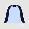 Camiseta de Algodão Penteado Compacto de Manga Longa 260g Personalizada Outono e Inverno Solta Gola Redonda Base Branca de Algodão Masculina e Feminina