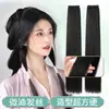 Pieza de peluca Hanfu no se enreda fácilmente pieza de pelo aceitoso fila de pelo especial para maquillador pieza de pelo liso estilo de peinado de rodete para vestido antiguo