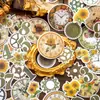 Pacote de Materiais Yanji: Tudo sobre Séries Temporais, Decoração DIY para Diário Vintage, Folhas Base, 100 Folhas