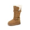 Botas de Nieve para Niños con Forro de Felpa, Engrosadas, Nuevo Modelo Invierno 2026, Botas para Niñas, Zapatos de Algodón para Niños Grandes, Zapatos Grandes de Algodón a Prueba de Viento para Exteriores