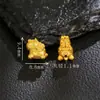 Acessório de Prata S925 Banhado a Ouro com Unicornio Passante Completo Moda DIY Design de Nicho Acessório de Contas Espaçadoras para Pulseira Versátil