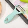 Cuchillo Pelador de Acero Inoxidable Cuchillo Pelador Plano Multifuncional Cuchillo Pelador de Melón y Frutas Pelador de Patatas Manzanas Cerámico Cuchillo de Fruta