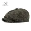 Gorras de Comercio Exterior para Hombres, de Mediana Edad y Mayores, Gorras Octagonales, Nuevo Estilo Otoño e Invierno, Gorras de Pico Retro Británicas, Gorras de Periodista para Jóvenes