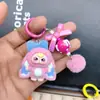 Llavero de Muñeca con Lazo para Niño de Tres Años Producto de Puesto Callejero Celebridad de Internet Lindo Joyería de Resina DIY Accesorios Adorno de Coche Ins