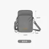 Shouldcat Showdimao Bolsa de Nailon para Teléfono para Mujer Cruzada Vertical Multibolsillo Bolsa Pequeña para Teléfono Billetera Portátil para Monedas