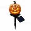Nuevo producto transfronterizo: Luces de calabaza solares brillantes de Halloween de Amazon, accesorios decorativos para fiestas de Halloween