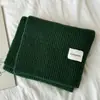 Bufanda de Punto Roja para Mujer en Invierno Estilo Coreano Versátil Color Sólido a Prueba de Frío y Cálida Bufanda de Lana Estilo Pareja Protector de Cuello Bufanda