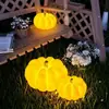 Jardín Paisajista Villa Farola Terraza Linterna de Calabaza Portátil Lámpara de Césped LED Solar Iluminación Exterior Estilo Europeo