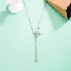 Collar de Perlas de Estrella de Ocho Puntas para Mujer Verano Sentido de Alta Gama Lujo Ligero Nicho Diseño Cadena para Clavícula Sencilla Suave Cadena para el Cuello Joyería