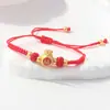 Pulsera trenzada Círculo Qiankun, estilo Nudo Chino, Símbolo de Manzana y Deseo, Fragmentos de Plata, 0 kg Atracciones Turísticas, Fabricante Transfronterizo, Venta al por Mayor de Joyería