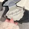 Pulseira de coração 3D em zircônia cúbica de luxo leve, estilo francês, uma joia única e sofisticada com design vintage e versátil, perfeita para mulheres