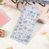 Pegatinas tridimensionales en relieve huecas, pegatinas divertidas de dibujos animados en relieve, pegatinas de burbujas de cristal de gema y diamante, pegatinas para agenda