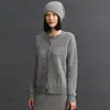 Cárdigan de Punto Versátil para Mujer de Cachemira Nuevo Otoño e Invierno Cuello Redondo Trenzado Retro Casual Holgado Aspecto Adelgazante
