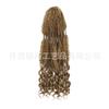 Nova cor trança espinha de peixe trança suja cabelo longo cacheado fibra química extensão de cabelo crochê Xuchang outlet de fábrica de perucas transfronteiriças