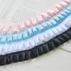 Cinta de Listón de 2.5cm Encaje Plisado Unilateral DIY Vestido de Novia Caja de Regalo Ropa de Muñeca Accesorios para el Cabello Material de Tela