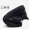Zapatos Casuales de Piel para Hombre, Modernos y Versátiles, Estilo Británico, Punta Redonda, Transpirables, Suela Suave, con Cordones Negros, Zapatos Cómodos para Hombre