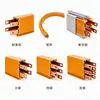 Línea de contacto deslizante de seguridad Dhg Grúa pórtico Polipasto eléctrico Compacto Estable Conductor Dispositivo de alimentación multinivel