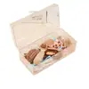 Caixa de Armazenamento de Acessórios de Cabelo Infantil Caixa de Joias Grande Capacidade para Desktop com Tampa Compartimento para Elásticos de Cabelo, Tiara, Grampos de Cabelo Caixa Organizadora para Meninas