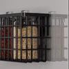 Estante de Almacenamiento para Refrigerador Absorción Magnética Lateral Almacenamiento y Colocación de Film Plástico Pared sin Perforaciones Trasera de Puerta Pegatina Magnética Lateral Montaje en Pared Estante Ajustable