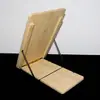 Suporte dobrável de flor de veludo DIY feito à mão, sem necessidade de instalação, suporte de madeira de bambu ajustável em quatro níveis, suporte fixo para arranjo de veludo