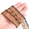 Pulsera de Cadena de Cuentas Pequeñas con Clip de Cruz de Acero Inoxidable Accesorios para Joyería Hecha a Mano DIY Collar Chapado al Vacío en Oro de 18K