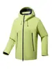 Chaqueta fina de carcasa dura de una sola capa transfronteriza para hombres y mujeres, adecuada para parejas, abrigo versátil de alta calidad con capucha para montañismo al aire libre para primavera y otoño