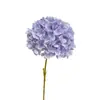 Linda Série de Cores Morandi Flor Artificial Única Grande de Hortênsia, Hortênsia Nebulosa para Decoração de Casamento e Salão de Casamento