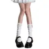Meias Estilo Ballet para Mulheres, Meias de Algodão Meia-Canela, Meias Absorventes de Suor para Panturrilha, Meias para Sapato Mary Jane, Meias Longas, Estilo Preppy, Estilo Menina