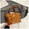 Bolsa Cesta Tote Estampada da Moda para Mulheres 2026 Nova Elegante Versátil Bolsa de Ombro de Nicho Fofa Bolsa Transversal