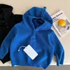 Suéter con Capucha para Niños 2026 Otoño Nuevo Estilo Coreano Niños Pequeños y Medianos Versátil Tesoro para Niños Color Sólido Top Casual para Niñas