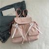 Mochila de Lazo de Alta Gama para Mujer 2025 Nueva Moda Bolsa de Viaje Mochila Estilo Coreano Estudiante Casual Bolsa Escolar